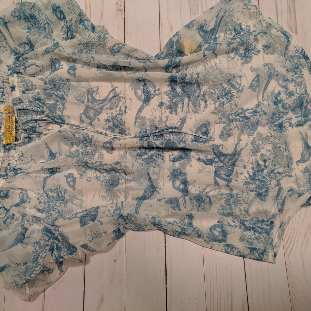 Princess Vera Wang Blouse Top Sheer